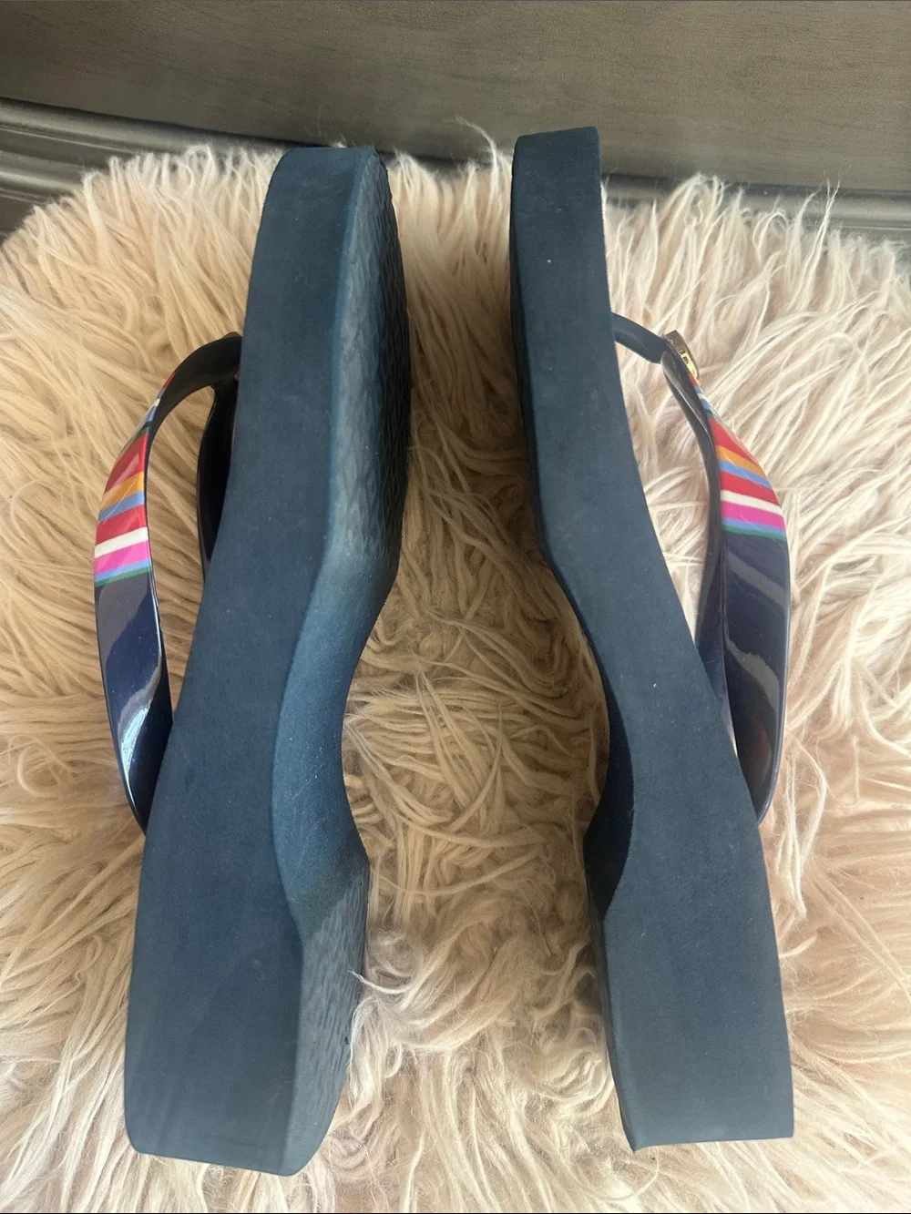 Tory Burch glossy navy
